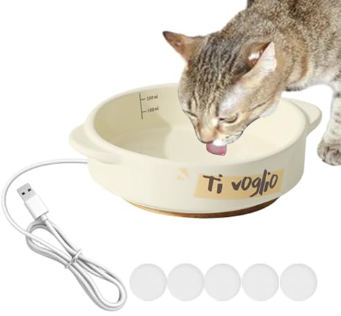 Gamelle d'eau Chauffée pour Chiens, Abreuvoir Chauffant Antigel, Abreuvoir De Poulet pour Chiens, Chats, Lapins, Oiseaux, Poules