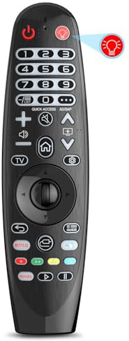 Awanber universell fjärrkontroll för LG TV, kompatibel med alla LG smarta TV-apparater, magi med Netflix Prime videofunktion