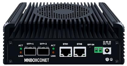 MNBOXCONET S2 Mini PC N150 10GBE SFP+, Firewall Appliance Micro Büro Hardware, Barebone No RAM No SSD, 2xi226V 2.5Gbit LAN, USB C, TF Card Slot, Support Proxmox OPNsense, SPK/MIC