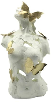 FLCPJGV Weibliche Büstenstatue Ornament Dekorative Skulptur für Regal Wohnkulturbüro