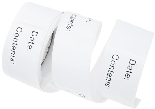 DOITOOL 6 Rolls Breast Milk Storage Date Labels Strong Adhesive Refrigerator Food Freezer Stickers for Breast Milk Bags Bottles Organization and Identification