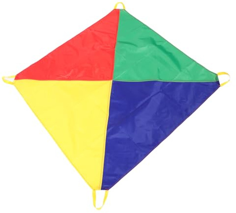 WEKAMOS Paracaídas Infantil para Aire Fomento del Trabajo Equipo y Actividades Grupales para Jardín de Infancia