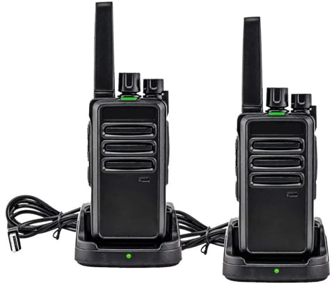 Walkie-talkie 2 St. Walkie-talkies Tvåvägsradio Bärbar Kommunikationsutrustning PTT-radio Hotellcafé Klar RöStöVerföRing(FRS RT68)