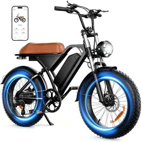 Finbike Electric Bikes for Adults, 250W Electric Dirt Bike, Max 120KM Range