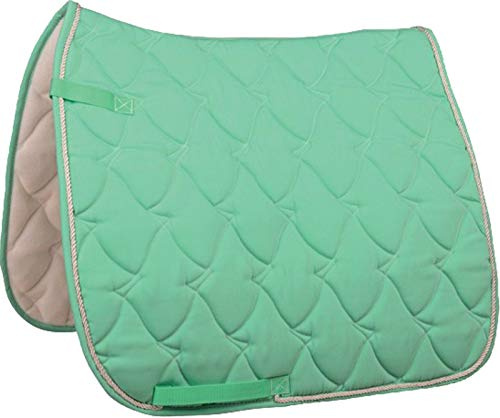 HKM 4000315610921 Saddle Cloth Cassandra Softice-5299 Milky Aqua/Silver Pony Dressage