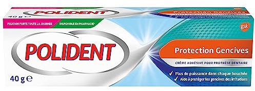 Polident Crema fissa totale azione, per protesi dentali parziali o complete, senza sapore, confezione da 6 x 40 g