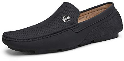 Bruno Marc Men’s Slip-on Formal Loafers Shoes, Man Classic Breathable Moccasins Flats Shoes and Comfortable Walking Shoes in Business, Casual Driving and Wedding,Size 12,Black,3251314