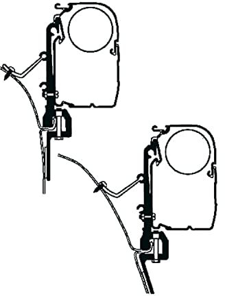 Thule Adapter für Omnistor Markise - Sprinter Van, 3 teilig (932943051)