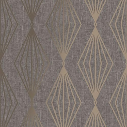 Boutique Marquise Geo Smokey Quartz Wallpaper | Paste The Wall | Grey Geometric | Eco-Friendly