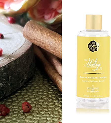 Ashleigh & Burwood The Heritage Collection Reed Diffuser refill - Golden Leather & Rose
