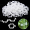 ZDZBLX 100 pz Clip per Piante da Giardino Sostegni per Pomodori, Traliccio per Rampicanti Clip Canne Pomodori Gelsomino Rampicante Supporto per Piante Rampicanti, per Pomodori, Rose, Cetrioli, ecc