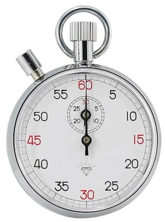 1PCS Stahl Mechanische Stoppuhr Professionelle Sport Chronograph Laufende Timer Handheld Stoppuhr Sport Training Timer (1PCS/806(with A Pause))