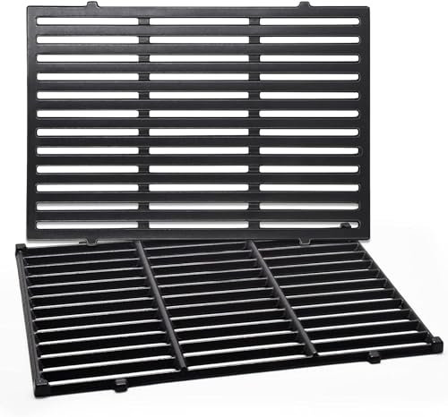 7638 Grillrost für Weber Spirit 300 Series,44,5 x 30CM Gussrost für Spirit E310 E320 E330 SP310,Grill Zubehör für Weber Genesis Silver B/C, Rost Ersatzteile für Weber II 300 Grill