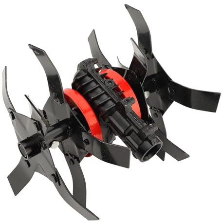 Roue de Motoculteur électrique, Roue D'outil de Cultivateur 2 en 1, Désherbeur, Roue de Motoculteur de Sol pour Tondre et Ameublir, Motobineuse de Jardin à 9 Dents de 28 Mm et