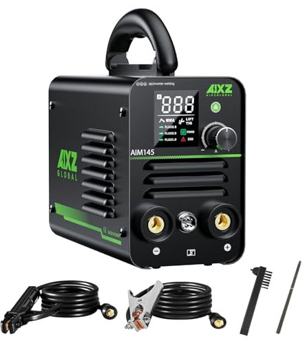 AIXZGLOBAL Stick Welder 145A, Portable Welding Machine with Hot Start Synergic Control, Arc Force, Anti-Stick, Stick Welding Machine 110V IGBT Inverter