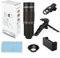HOHOVYVY 22 X Teleobiettivo per smartphone HD Zoom Obiettivo con treppiede per scatti mozzafiato, compatibile con la maggior parte dei telefoni cellulari nero