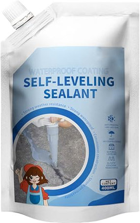 Sigillante per Calcestruzzo Impermeabile per Esterno | Sigillante Autolivellante Antifuga | Malta Rapida 500ml Per Fughe Bagno Cucina Piscina Basamento Tetto