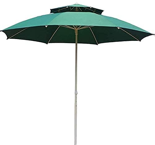 LSLYTQ Garden Parasol Umbrella Sun Parasol Umbrella Garden Outdoor Parasol with Crank Lift & Base,Patio Umbrella for Outdoor Balcony Table, Deck, Backyard, Swimming Pool (Green) good