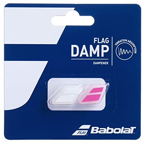 Babolat Flag Damp, Anti-vibrateur pour Raquette de Tennis, Rose