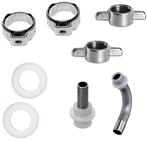Gastrobedarf Westerbarkey Bierschlauchtüllenset 10mm 8 Teilig mit Überwurf 5/8