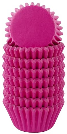 Miss Bakery's House® Mini pirottini di carta - standard - Ø 32 mm x 20 mm - rosa fuchsia - 200 pezzi