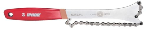 Unior Látigo de Cadena multivelocidad, Ciclismo, Rojo, Talla única
