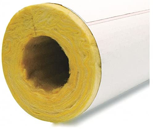 AMOCHO Tubo Aislante de Lana de Roca, Tubo Aislante Autoadhesivo, Tubo Aislante de Papel de Aluminio,Espesor 30 mm, Utilizado for el Aislamiento térmico de tuberías industriales de Vapor