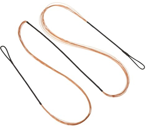 PATIKIL Remplacement de Corde d'arc, Corde d'arc Recourbée à 12 Brins pour Arc Classique Traditionnel AMO de 54 Pouces, Noir Orange