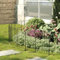 The Fellie Decorative Garden Fence 25 Panels, Rustproof Metal Garden Borders for Flower Bed、Backyard、Patio, Outdoor Fence Dog Animal Barrier, 32 * 42 CM