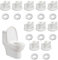 10 Sätze Wc-Sitz Rückenmutter Unterlegscheiben Set,M6 Gewinde Rückenmutter Und Unterlegscheiben Set,Wc Sitz Befestigung,Wc Sitz Befestigung Von Oben Für Oben Montierte Wc-Sitz Scharniere