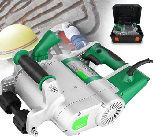 Scanalatrice elettrica per muri, scanalatrice per Linee di Muro, profondità di scanalatura Regolabile da 20 a 30 mm, Lama da 25 mm e 35 mm, Set di Fresa per Cemento con Design appendibile, 25 mm