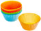 LACOR - 66745 - Set 12 moldes muffin | Silicona | Libre de BPA | Para horno | Para freidora de aire | Repostería | Reutilizables | Ø 7 cm
