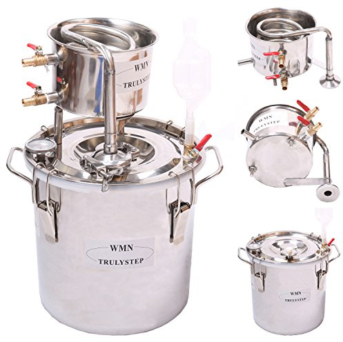 Kit distillatore casalingo da 12 litri, in rame, per alcool, vino, birra, liquori, acqua