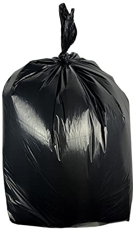 Medium Duty Black Bin Bags/Bin Liners (Pack of 200)