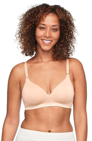 Warner's Women's Blissful Benefits Ultrasoft Wirefree Bra, Butterscotch, 36B