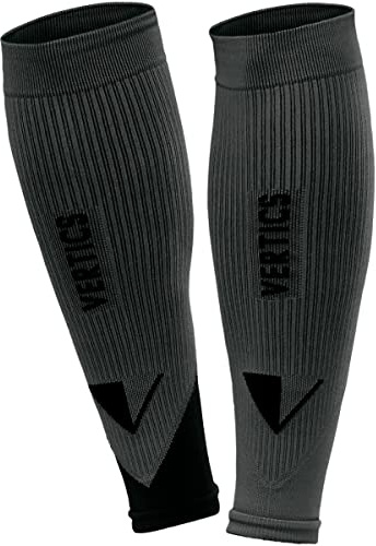 VERTICS. Calfs - Calentadores de compresión para pantorrillas, talla IIII (XL, 42-48 cm), color negro y azul