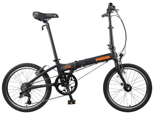 Dahon HIT D6 6 Speed 20 Inch Folding Bike for Adults,KBA061 (Black, 20 Inch)