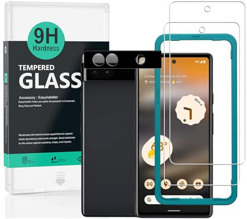 Ibywind Schutzfolie kompatibel mit Google Pixel 6a 5G 6,1,mit Metall Kamera Schutzfolie,Keine Blase,Kratzfest