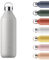 Chilly's Series 2 Water Bottle - Stainless Steel Thermal Bottles with Double Wall Vacuum, Soft Collar & Carry Loop - Granite Grey, 1000ml