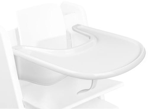 Bandeja Compatible con Silla Stokke Tripp Trapp, Bandeja para Trona Stokke Accesorios para Silla Alta para Niños Pequeños de 6 a 36 Meses (Blanco)