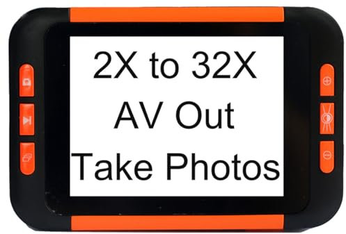 WLDOCA Videoingranditore Digitale Portatile Lente di ingrandimento per ipovedenti da 3.5 Pollici, ausilio visivo per Lettura con Diverse modalità Colore Digitale Dispositivo