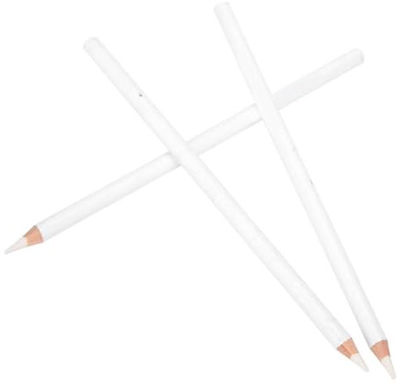Skissera White Charcoal Pencil Set, Idealiskt för Finputsning, Kroka Linjer och Lägga Till Höjdpunkter, Carbon Drawing Penna med trä Pennhållare, Lämplig för Klädmönster