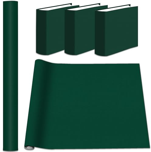AKONEGE Book Cloth for Book Binding 35 x 16 Inch Fabric Surface and Paper Backed, Strong, Easy to Use, Fabric Materials Bookbinding Supplies Bookcloth for Scrapbooking Album DIY Crafts, Dark Green