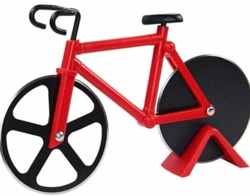 Ceeyoll Roulette à Pizza VéLo Coupe Pizza Coupe Pizza Pour VéLo Gadgets De Cuisine VéLo De Route Coupe Pizza Amusant Convient Aux Cuisines Restaurants FêTes Etc