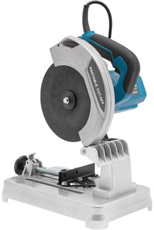 Sega a nastro metallico, 1200 W, 5200 giri/min, sega a nastro metallico, sega a nastro e tronca, spessore di taglio 0-50 mm (blu)