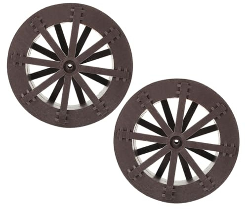 Cabilock 2pcs Water Wheel Fountain Decor for Fish Tanks and Gardens Miniature Rockery Water Wheels for Scenes Compact Relaxing
