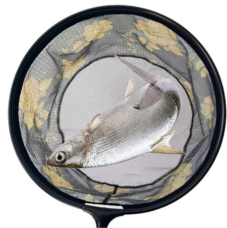 Filet de pêche pour la pêche, filet de pêche à la mouche | Épuisette Nano Mesh dans les tailles 35/40/45 cm – Filet de bassin épaissi, filet de pêche à la truite portable à séchage rapide pour eau