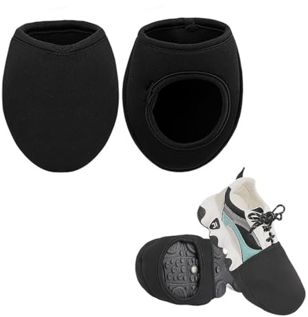 UEIOAVL Überschuhe, 1 Paar Fahrradüberschuhe, Fahrradüberschuhe wasserdichte Fahrradüberschuhe rutschfeste Mountainbike- und Rennrad-Fahrradüberschuhe Herren- und Damen-Fahrradschuhüberzüge (schwarz)