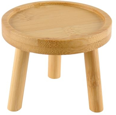 Gorise Soporte para plantas de madera, base para maceta, taburete de soporte para flores, soporte para macetas para perros y gatos, para uso en interiores y exteriores.