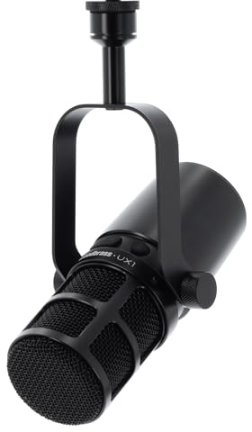 WOODBRASS UX1 Micro Voce e Strumento - Microfono USB + XLR - Capsula Dinamica Cardioide -Registrazione Pro Studio, Mao, Podcast, Stream. Segnale sottile, chiaro, dettagliato e isolato
